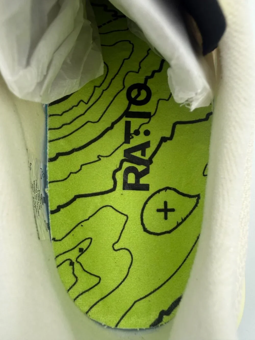 RATIO Camino:01 Womens Running Shoes Purity White Acid Lime Size 7